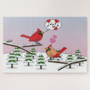 Suche nach kardinal puzzle Schnee