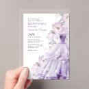 Suche nach purple quinceanera einladungen Elegant