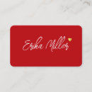 Suche nach rotes herz visitenkarten Für sie