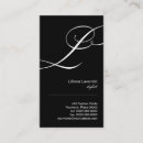 Suche nach buchstabe l visitenkarten Typografie