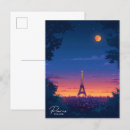 Suche nach paris nacht postkarten Vintag
