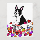 Suche nach boston terrier cartoon postkarten Liebe