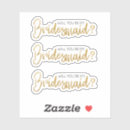 Suche nach bridesmaid aufkleber Hochzeitsticker
