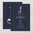 Suche nach monogramm j einladungen Elegant