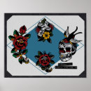 Suche nach tätowierungen poster Schädel