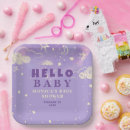 Suche nach mond und sterne teller Babyparty