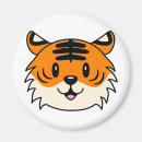 Suche nach niedlicher tiger magnete Cartoon