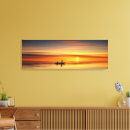 Suche nach goldener sonnenuntergang leinwandbilder See