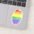 Suche nach fingerabdruck aufkleber Regenbogen