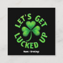 Suche nach st patrick tag visitenkarten Kleeblatt