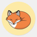 Suche nach fuchs cartoon aufkleber Für kinder