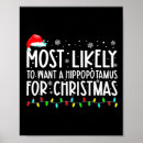 Suche nach hippopotamus poster Weihnachtsbaum