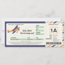 Suche nach vintages flugzeug einladungen Boarding pass