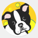 Suche nach boston terrier aufkleber Schwarz weiß