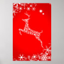 Suche nach weiße schneeflocken poster Rot