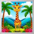 Suche nach niedliche giraffe poster Dschungel