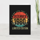 Suche nach dezember geburtstag karten Vintage