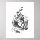 Suche nach weißes kaninchen poster Vintag