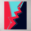 Suche nach blauer blitz poster Rot