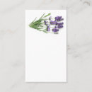 Suche nach lavendel visitenkarten Kraut