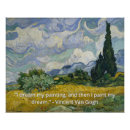 Suche nach weizenfeld mit zypressen poster Van gogh