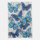Suche nach blau und weiß geschirr tücher Schmetterling