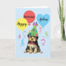 Suche nach yorkie geburtstag karten Yorkshire terrier