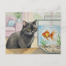 Suche nach katze und goldfisch postkarten Niedlich