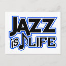 Suche nach musik ist leben postkarten Jazz