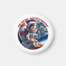 Suche nach astronaut runde magnete Rakete
