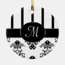 Suche nach schwarz weiße streifen ornamente Monogramm