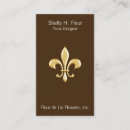 Suche nach fleur visitenkarten Gold
