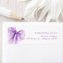 Suche nach lila hochzeit rücksende aufkleber Braut