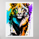 Suche nach blauer löwe poster Modern