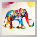 Suche nach vintager elefant poster Reise