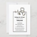 Suche nach medizinische ruhestands party einladungen Stethoskop