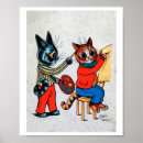 Suche nach louis wain poster Katze