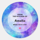 Suche nach blaue galaxie aufkleber Kosmos