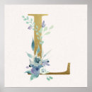 Suche nach monogramm l poster Alphabet