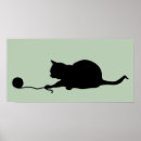 Suche nach katzen silhouetten poster Schwarze katze