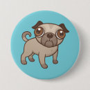 Suche nach mops cartoon buttons Welpe