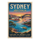 Suche nach vintage australien poster Hafenbrücke
