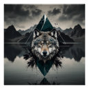 Suche nach wilder wolf poster Wildnis