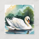 Suche nach schwäne visitenkarten Wasser