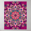 Suche nach blumen mandala poster Lila