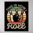 Suche nach retro bowling poster Der typ