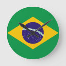 Suche nach brasilien wanduhren Flagge