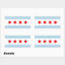 Suche nach chicago flagge aufkleber Blau