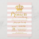 Suche nach princess einladungen Rosa und gold