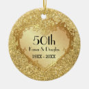 Suche nach 50th wedding anniversary ornamente Fünfzigste